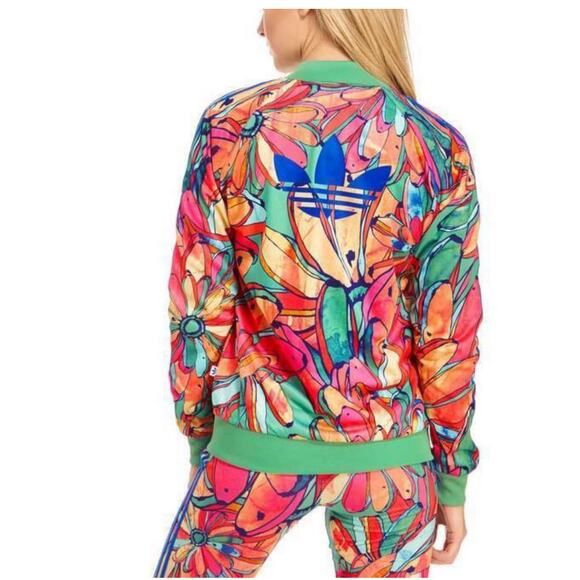 adidas Jackets & Blazers - Adidas farm rio Collab banana girl size 36 medium jacket logo